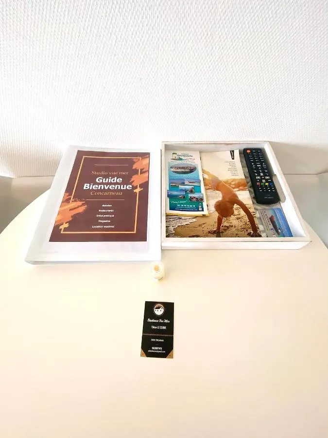 - L'Iroizh - Concarneau - Vue Mer Panoramique - Studio Standing Plage Des Sables Blancs - Parking - Draps & Serviettes Inclus - Near Thalassotherapy - Wifi - شقة