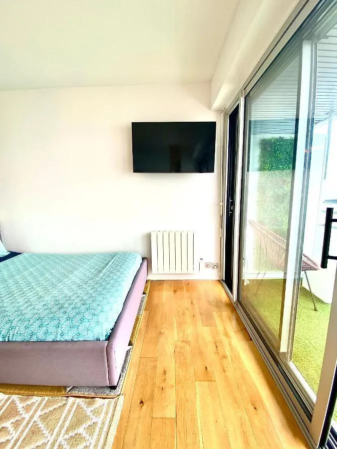 شقة - L'Iroizh - Concarneau - Vue Mer Panoramique - Studio Standing Plage Des Sables Blancs - Parking - Draps & Serviettes Inclus - Near Thalassotherapy - Wifi - فرنسا